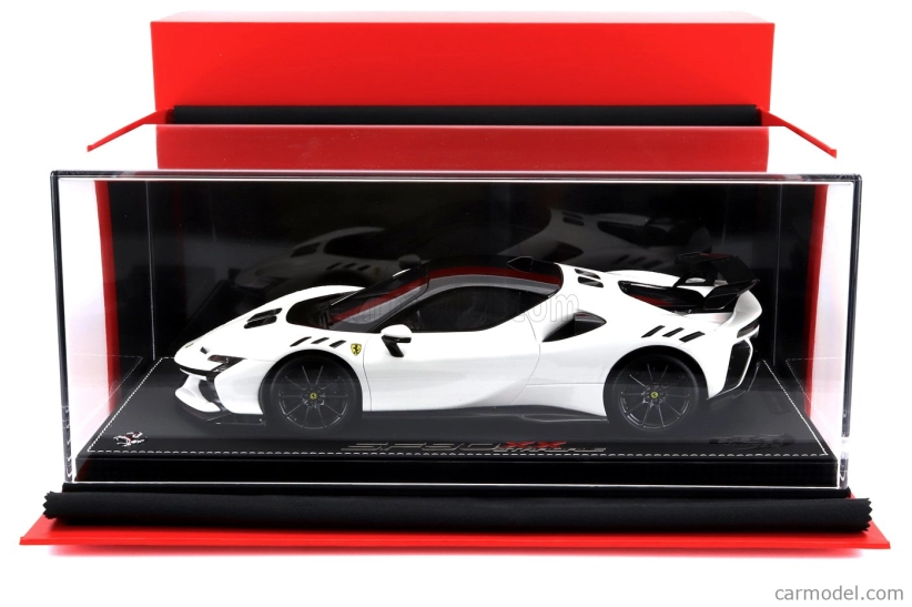 Bbr-models Ferrari Sf90 Xx Stradale 2024 - Con Vetrina - S vitrínou 1:18 Bianco Cervino - Biela čierna