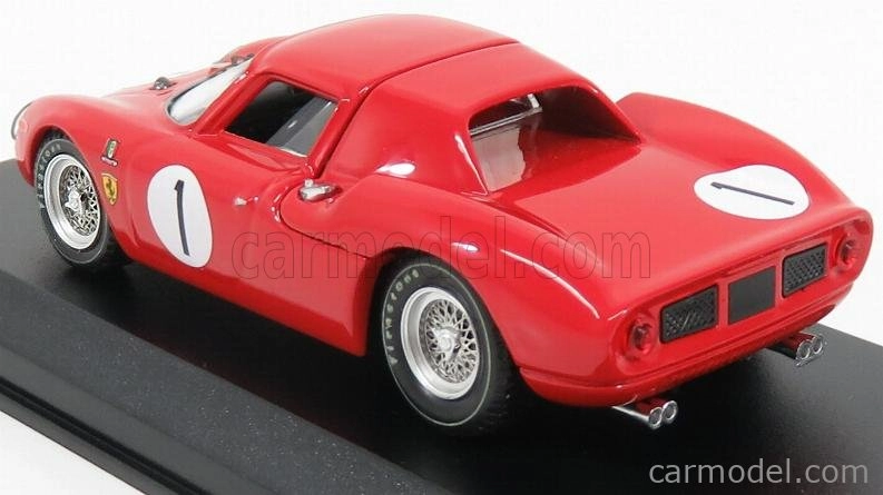 Najlepší model Ferrari 250lm N 1 Víťaz 6h Perth Caversham 1965 Martin - Mckay 1:43 Red