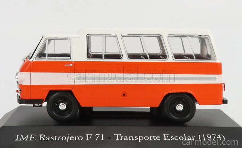 Edicola IME Rastrojero F71 Scuolabus Transporte Escolar 1974 1:43 Biela oranžová