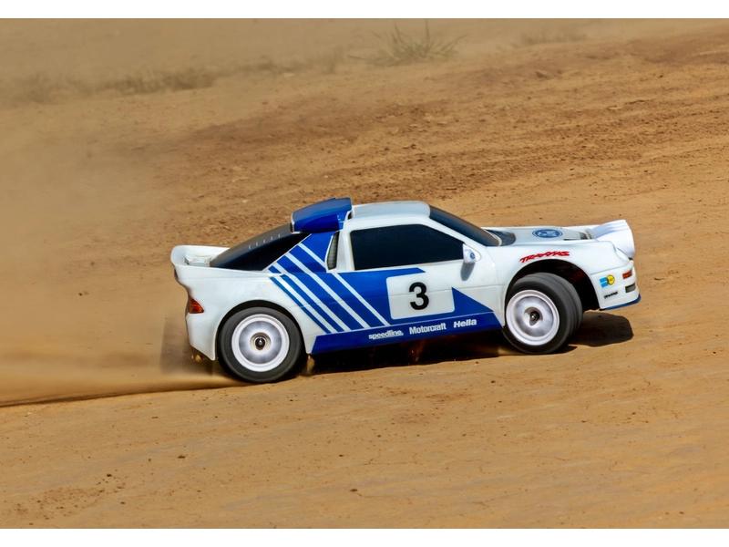 Traxxas Mini Rally Ford RS200 1:12 4WD VXL RTR červená