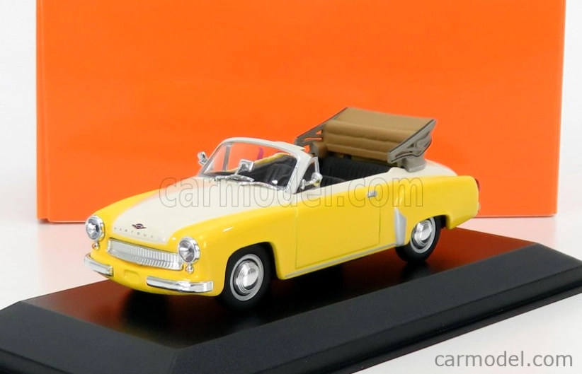 Minichamps Wartburg A311 Cabriolet 1958 1:43 žltá biela
