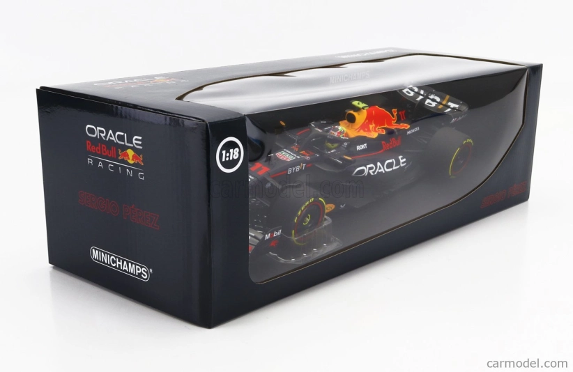 Minichamps Red bull F1  Rb19 Team Oracle Red Bull Racing N 11 4th Abu Dhabi Gp 2023 Sergio Perez 1:18 Matt Blue