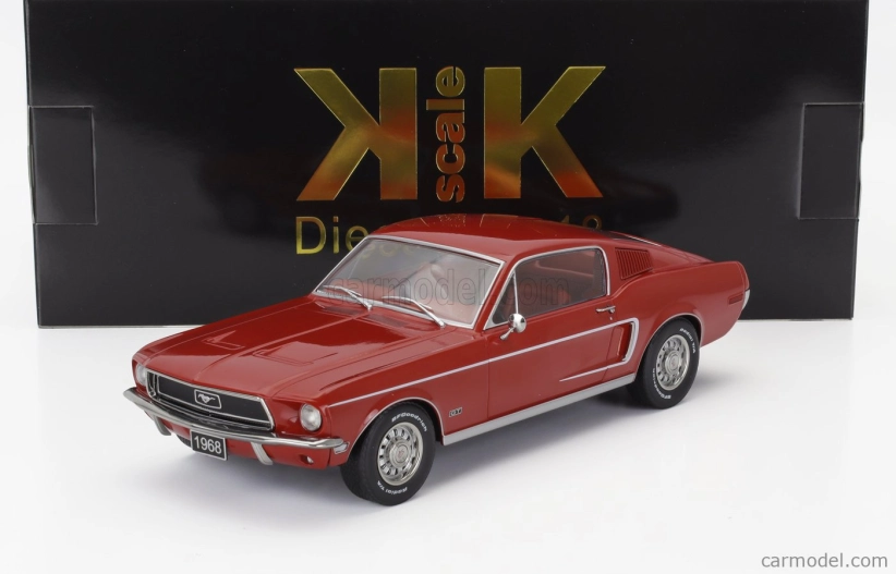 Ford usa Mustang Gt Fastback Coupe 1968 1:18 Červená
