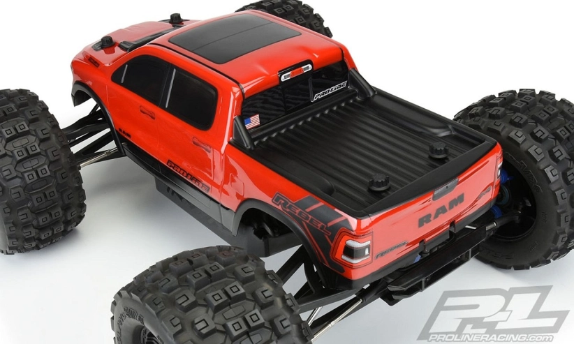 Predrezaná priehľadná karoséria 2020 Ram Rebel 1500 pre E-REVO 2.0