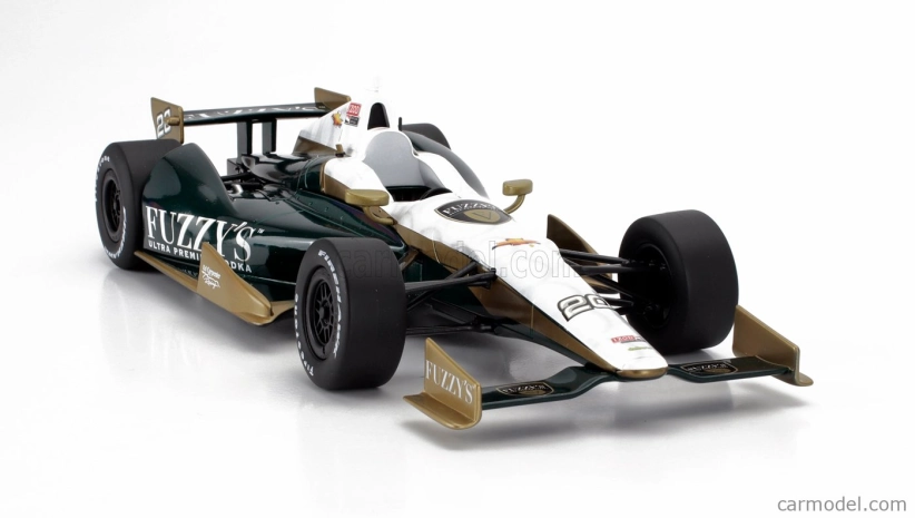 Greenlight Chevrolet Team Ed Carpenter Fuzzy's Vodka Racing N 20 Indianapolis Indy 500 Indycar Series 2012 Ed Carpenter 1:18 Zelené Bílé Zlato