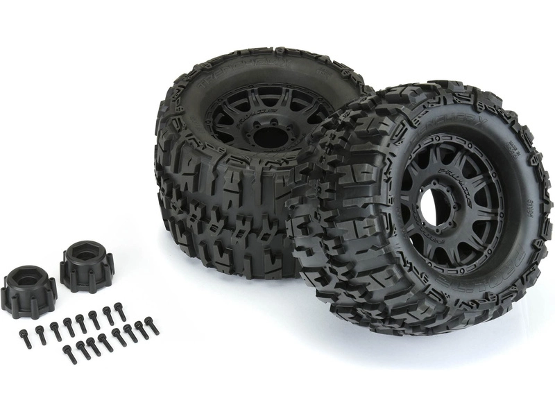 Kolesá Pro-Line 3,8", pneumatiky Trencher X, čierny disk Raid H17 (2)