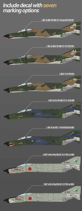 Academy McDonell F-4E USAF Vietnam War (1:32)