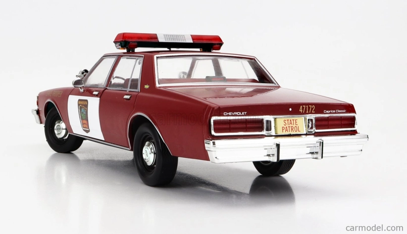 Greenlight Chevrolet Caprice Minnesota Police Department State Trooper 1987 - Fargo 1:18 červená biela