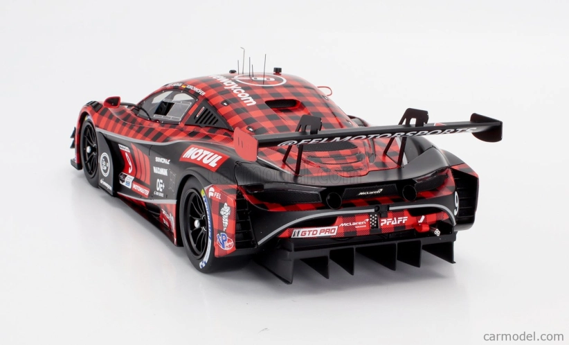 Truescale Mclaren 720s Gt3 Evo 4.0l Turbo V8 Team Pfaff Motorsport N 9 Imsa Chevrolet Grand Prix 2024 Oliver Jarvis - Marvin Kirchhofer 1:18 červená čierna