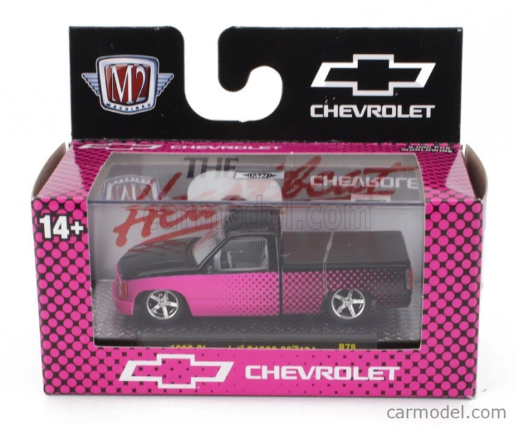 M2-machines Chevrolet C-1500 Ss 454 Pick-up 1992 1:64 Pink Black
