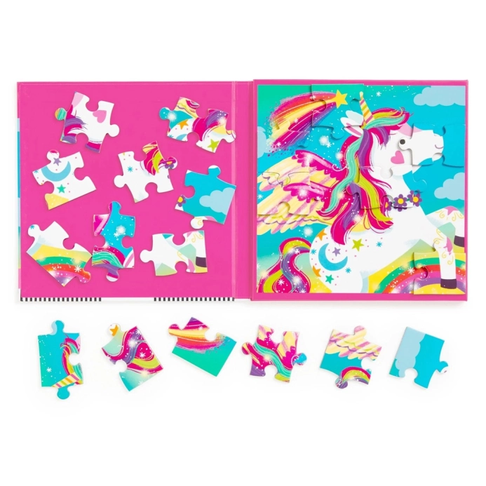 Mudpuppy Magnetické puzzle Jednorožci a jejich sny 2x20 dílků