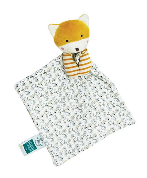 Doudou Liška s dečkou z BIO bavlny 20 cm