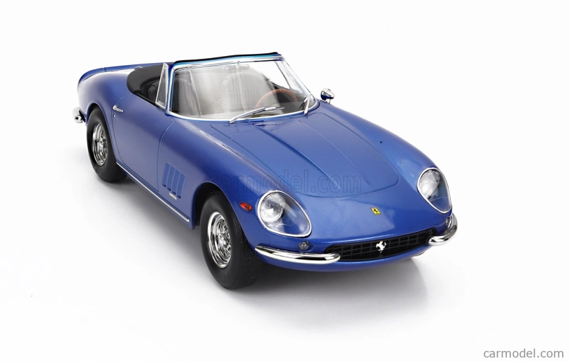 Kk-scale Ferrari 275 Gtb/4 Nart Spider 1967 1:18 Blue Met