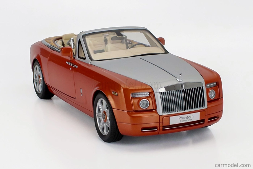 Kyosho Rolls royce Phantom Drophead Cabriolet 2-dverový 2013 1:18 Oranžová
