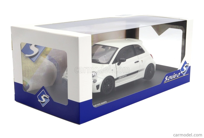 Solido Fiat Nuova 500 Abarth 595 2022 1:18 Bílá Černá