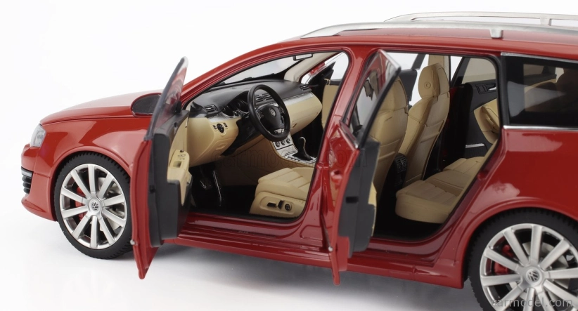 Nzg Volkswagen Passat Variant R36 V6 Sw Station Wagon 2010 1:18 Rosso Tornado - Červená