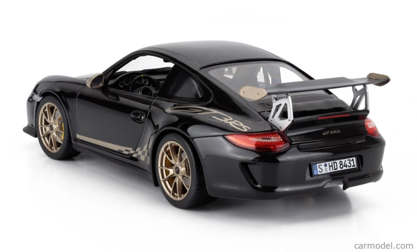Norev Porsche 911 997-2 Gt3 Rs Coupe 2009 1:18 Černé Zlato
