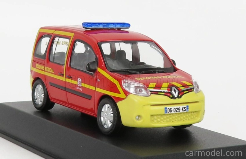 Norev Renault Kangoo Secours Sante Pompiers 2013 1:43 Červeno-žltá