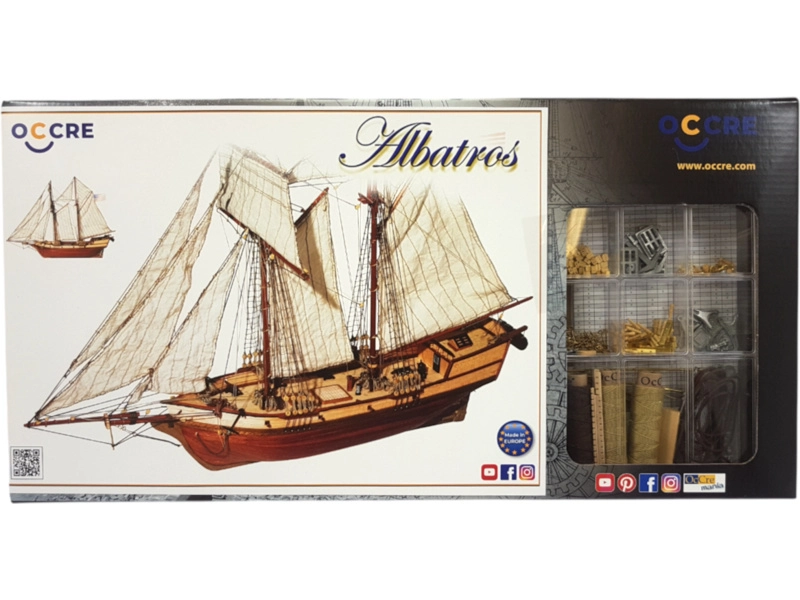OCCRE Albatros škuner 1:100 kit