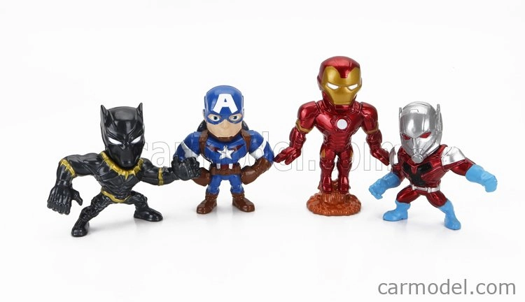 Jada Sada figúrok 4x Avengers - Black Panther - Iron Man - Ant-man - Captain America - cm. 6.0 1:32 Rôzne