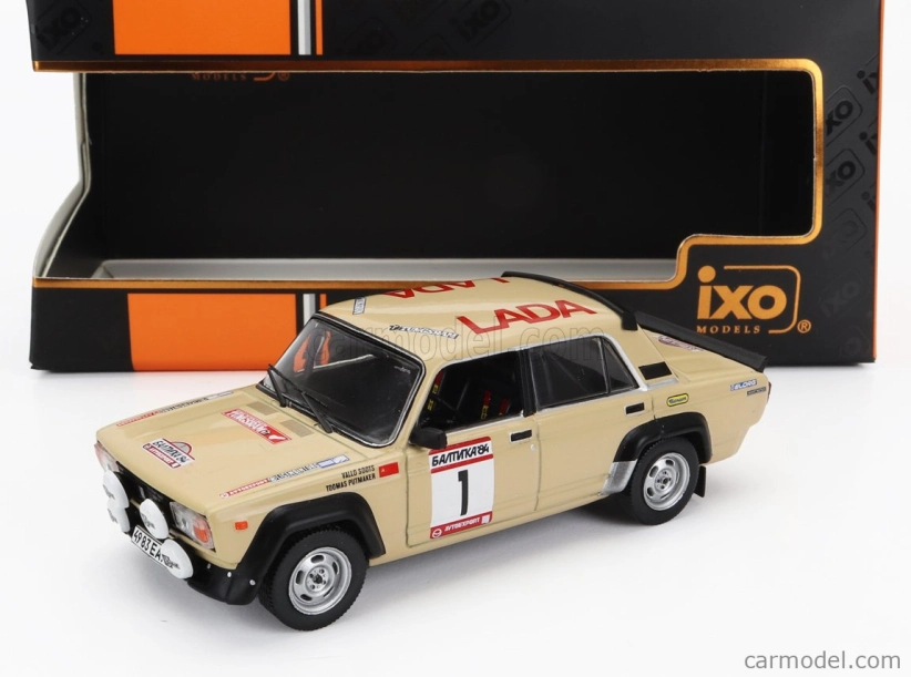 Ixo-models Lada fiat 2105 Vfts (night Version) N 1 Winner Rally Baltika 1984 Vallo Soots - Toomas Putmaker 1:43 Beige