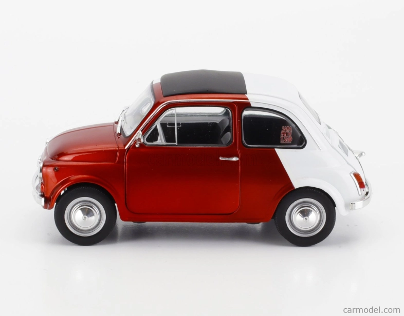 Solido Fiat 500 Italian Livery Tribute 1965 1:18 Červená Zelená Bílá