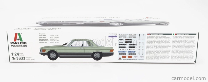 Italeri Mercedes benz S-class 500 Slc (c107) Coupe 1972 1:24 /