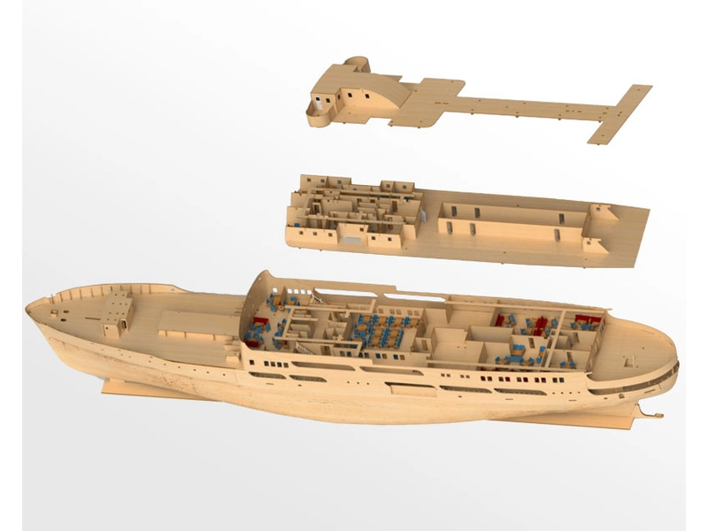 RC stavebnica Modell-Tec MS Finnmarken 1:60 kit