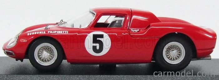 Najlepší model Ferrari 250lm Coupe N 5 1000km Paris 1964 Muller - Boller 1:43 Červená