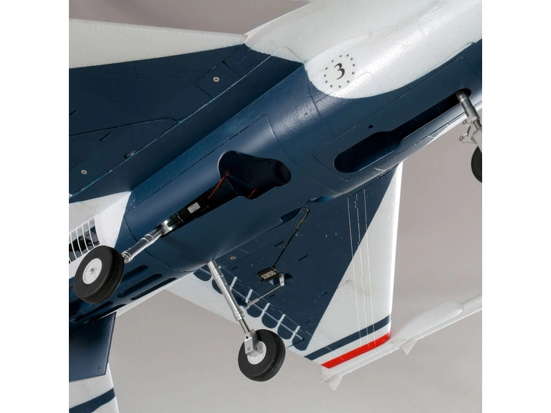 RC letadlo E-flite F-16 Thunderbirds 0.8m SAFE Select BNF Basic