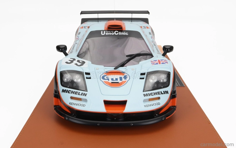 Topmarques Mclaren F 1 Gtr 6.0l V12 Team Gulf Davidoff Gtc Racing N 39 24h Le Mans 1997 R.bellm - A.g.scott - M.sekiya 1:12 Light Blue Red