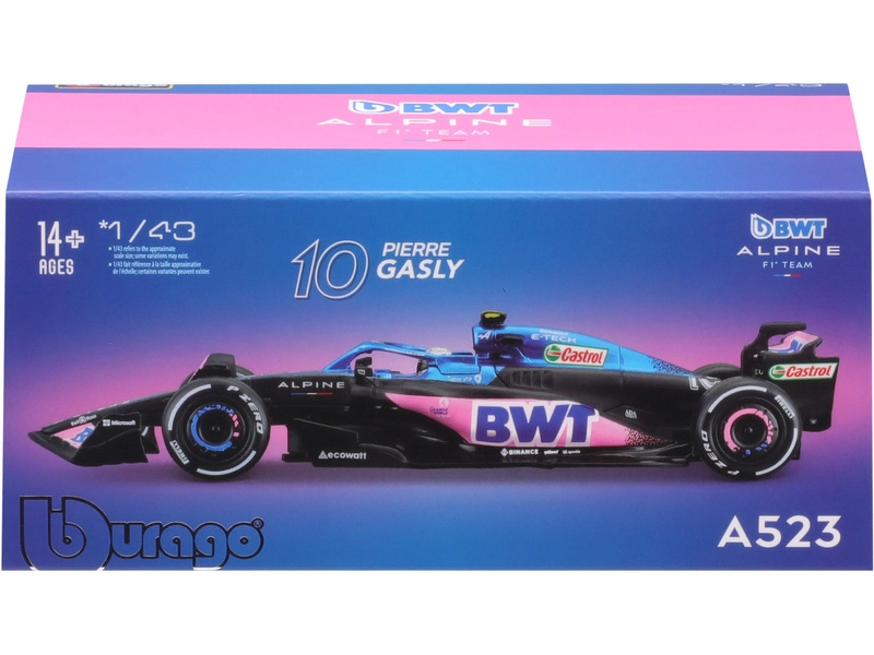 Bburago Renault F1 A523 Team Bwt Alpine F1 N 10 1:43, modrá