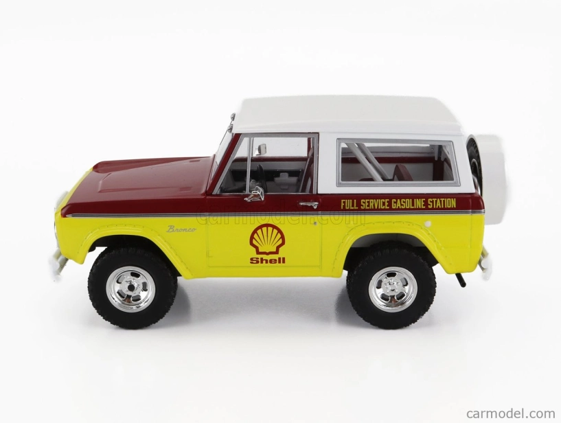 Greenlight Ford usa Bronco Shell Oil 1977 1:24 žltá červená biela