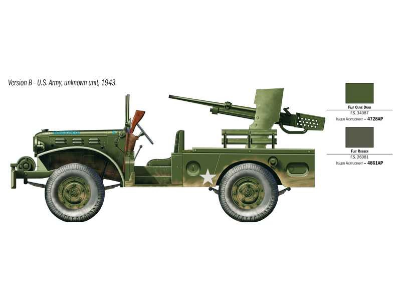 Italeri Dodge WC-55 s kanónom M6 (1:35)