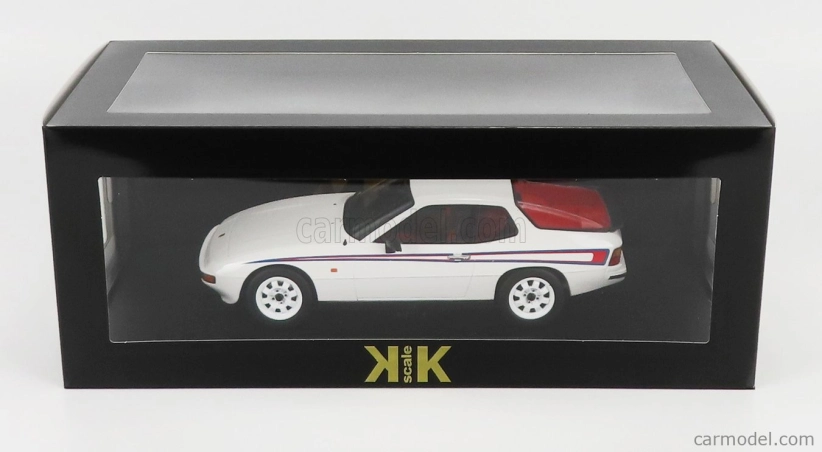 Porsche 924 Martini Livery 1985 v mierke 1:18 bielo-červeno-modrá