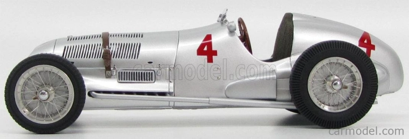 Cmc Mercedes benz F1 W125 N 4 Gp Donington 1937 R.seaman 1:18 Strieborný
