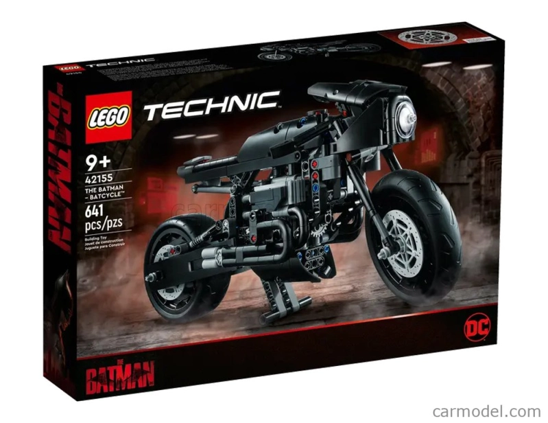 Lego Batman Lego Technic - Batman Batcycle - Motorka - The Batman Movie - 641 dielikov čierna