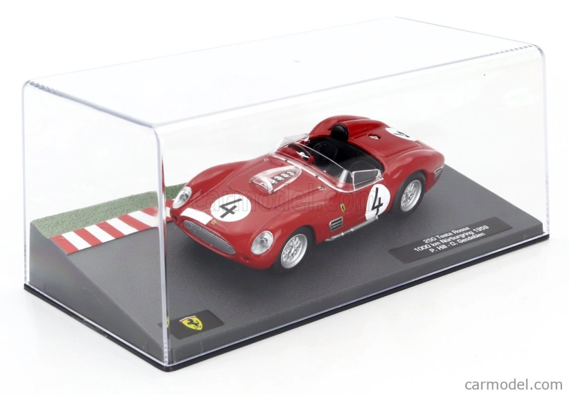 Edicola Ferrari 250tr Testa Rossa Spider N 4 1000km Nurburgring 1959 Phil Hill - Olivier Gendebien 1:43 Červená biela