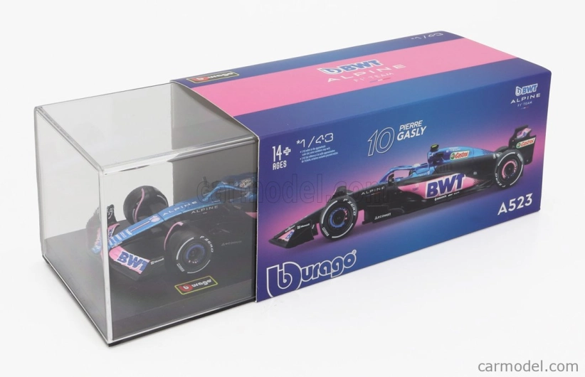 Bburago Renault F1 A523 Team Bwt Alpine F1 N 10 1:43, modrá