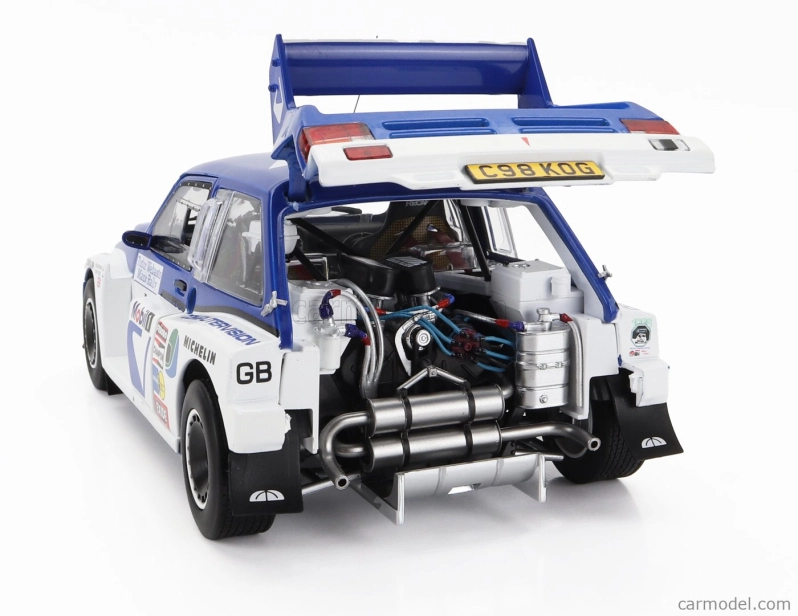 Sun-star Austin Mg Metro 6r4 N 1 Winner Rally Manx International 1986 T.pond - R.arthur 1:18 Blue White