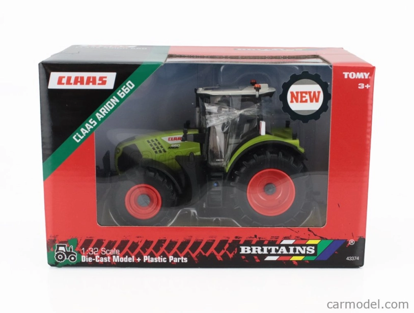 Britský traktor Claas Arion 660 2020 1:32 svetlozelený