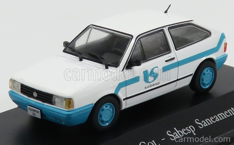 Edicola Volkswagen Gol Sabesp Saneamento Basico 1980 1:43 Bílá Světle Modrá