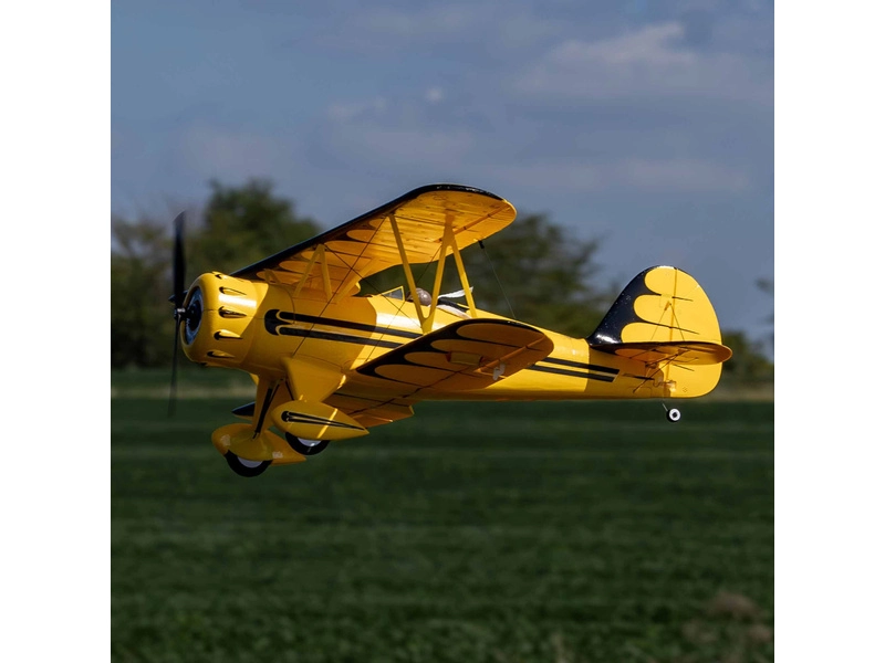 RC letadlo E-flite Waco 0.55m SAFE Select BNF Basic, žlutá