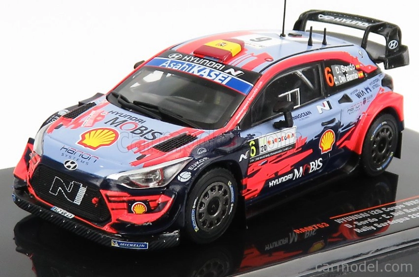 Ixo-models Hyundai I20 Coupe Wrc N 6 Rally Sardegna 2020 D.sordo - C.del Barrio 1:43 Svetlo modrá červená čierna