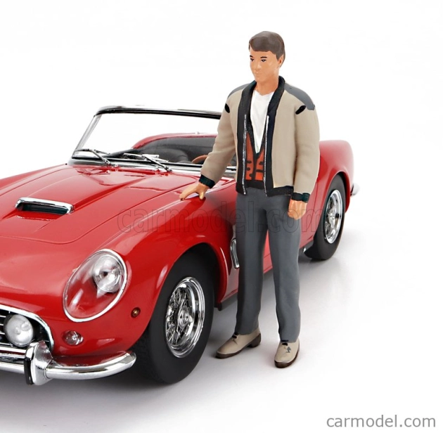 Kk-scale Figures Ferris Standing For Ferrari 250gt Swb California Spider Usa Version Hard-top 1961 1:18 Hnědá Šedá