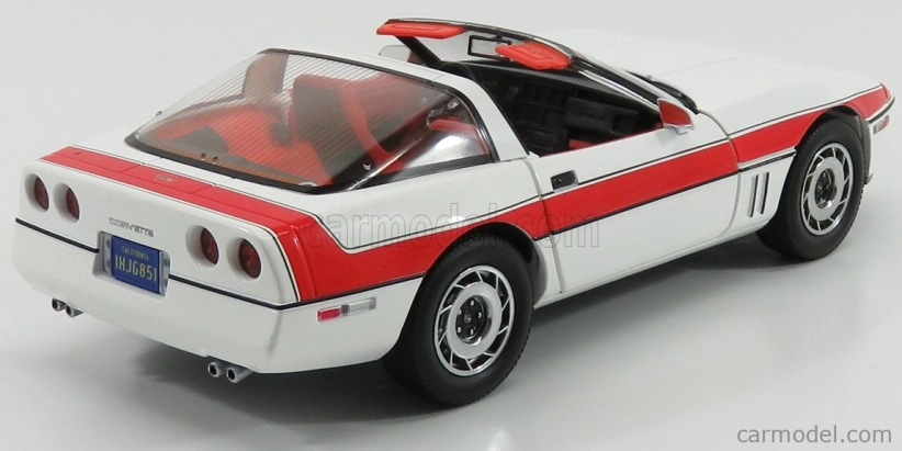 Greenlight Chevrolet Corvette C4 The A-team 1984 1:18 Bílá Červená