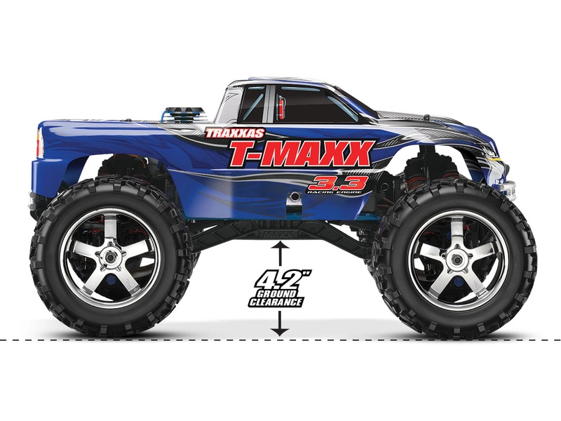 Traxxas Nitro T-Maxx 3.3 1:8 TQi bluetooth RTR červený