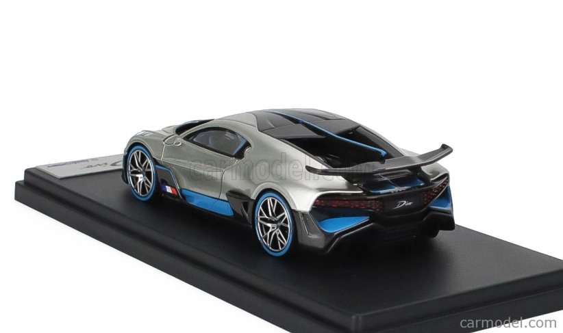 Looksmart Bugatti Divo 2018 1:43 Argent Lesklý - Stříbrný Karbon
