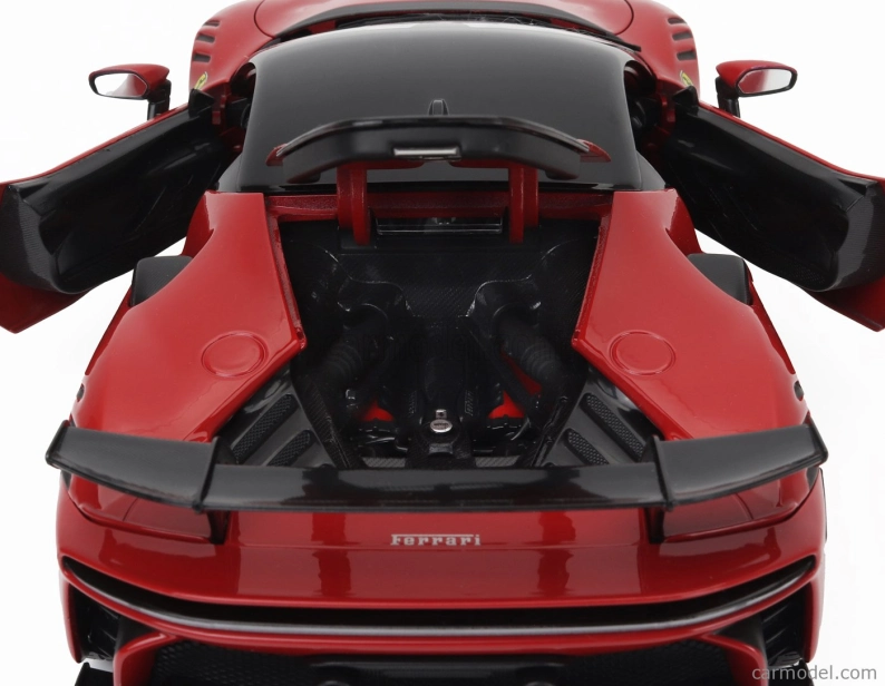 Bburago Ferrari Sf90 Xx Stradale 2024 1:18 Rosso Corsa – červená čierna