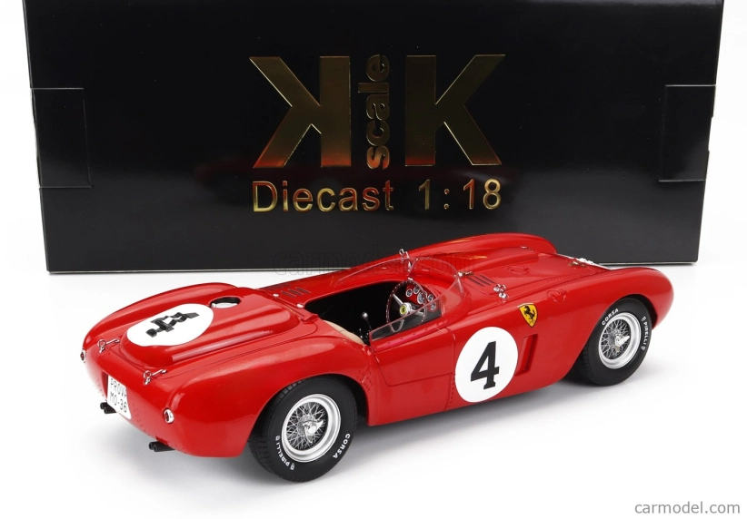 Kk-scale Ferrari 375 Plus 5.0l V12 Spider Team Scuderia Ferrari N 4 Winner 24h Le Mans 1954 Maurice Trintignant - Jose Froilan Gonzales 1:18 Red